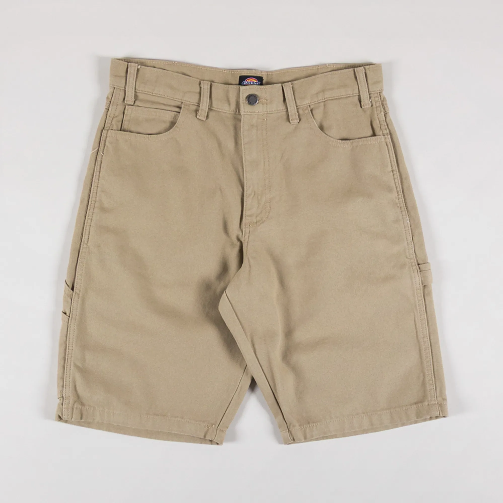 Dickies Duck Canvas Short Stone Washed Desert Sand Front Dickies Duck Canvas Short Stone Washed Desert Sand Front